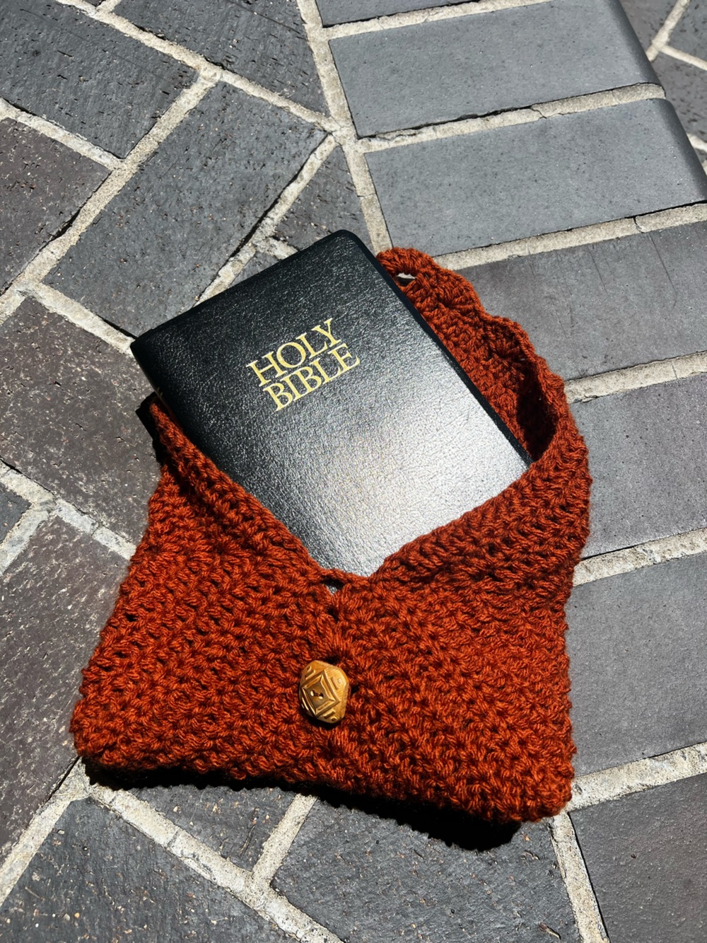 Hand Crocheted Custom Book Cover Book Sleeve for Traveling and Storage - Picture 4 of 16